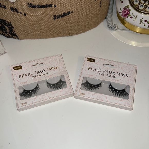2 Pairs PEARL FAUX MINK LASHES - Picture 1 of 3